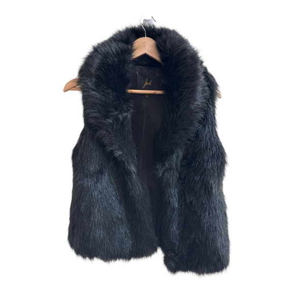 Jack Black Faux Fur Open Front Vest Womens Size S - Picture 1 of 10